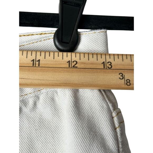 PacSun Jeans Womens Size 26 Two Toned High Rise Straight Button Fly Undone Hem - Picture 11 of 14